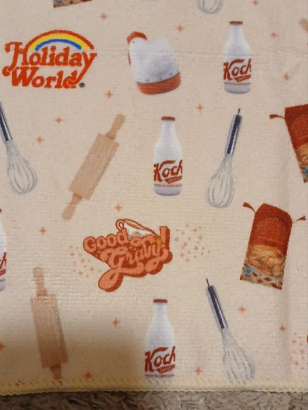 Cream Kitchen Tea Towel - Cream